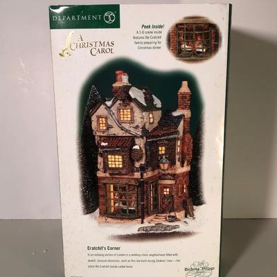 LOT 44G: Department 56 Dickens' Village Series w/ Boxes - 1998 Great Expectations Satis Manor #56.58310 (NO book) & 2001 Cratchit's...