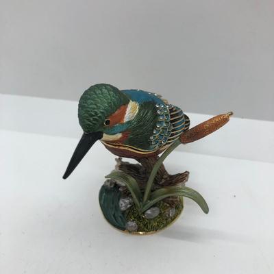 LOT 65D: Vintage Bird Sculptures & Trinket Box