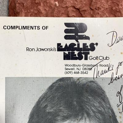LOT 85 G: Philadelphia Eagles Collection: 1975 Team Signed Football including Bill Bergey, Roman Gabriel, & Harold Carmichael, Signed Ron...