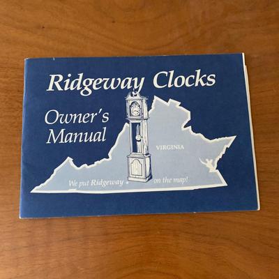 LOT 96 L: Ridgeway Grandfather Clock W/ Shelves