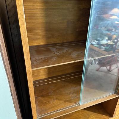LOT 122F: Vintage The Basic Wits Furniture Display Cabinet/Hutch