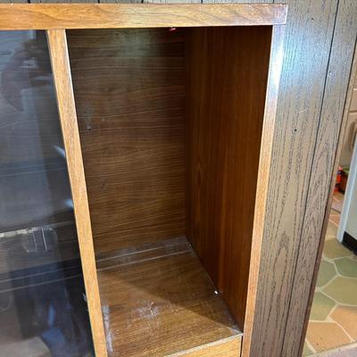 LOT 122F: Vintage The Basic Wits Furniture Display Cabinet/Hutch