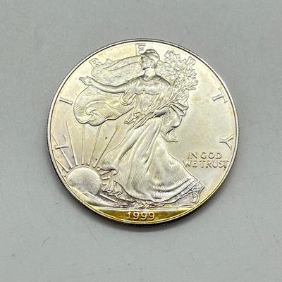 LOT 164G: American Silver Eagle 1 oz. Silver Bullion Coins - 1996 & 1999