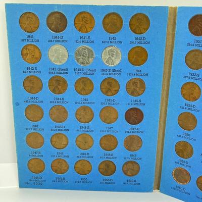 LOT 167G: Lincoln Cents - Penny Collection Books - Partially Completed
