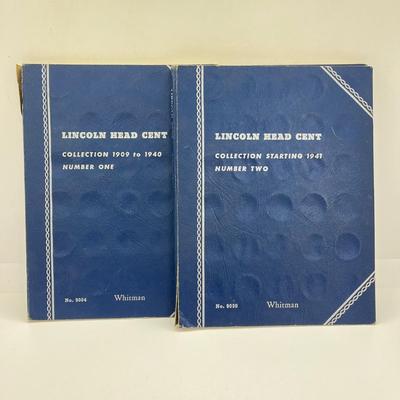 LOT 167G: Lincoln Cents - Penny Collection Books - Partially Completed