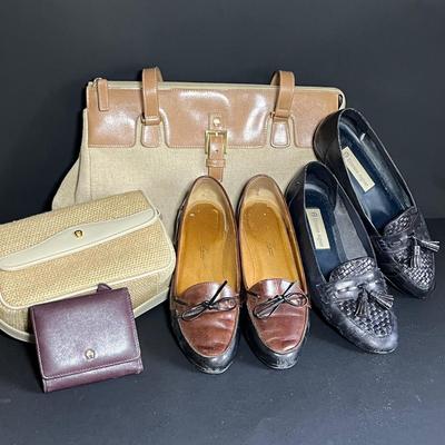 LOT 225M: Etienne Aigner Handbags & Shoes - Size 8