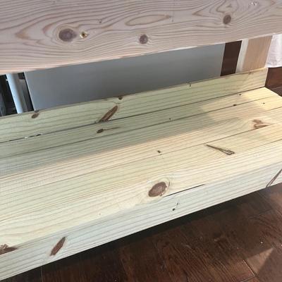 Pine Work Bench W/ Granite Top (LR-RG)