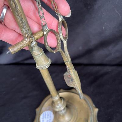 Antique whale oil lamp