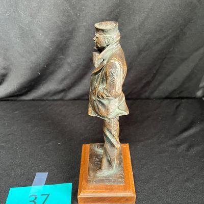Bronze navy sculpture