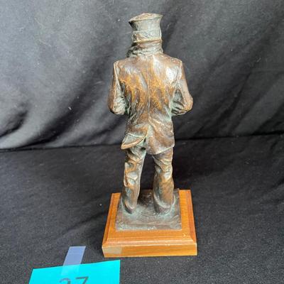 Bronze navy sculpture