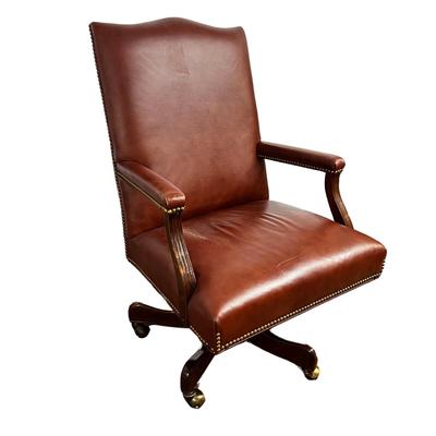 676 Hancock & Moore Fine Leather Vintage Office Chair
