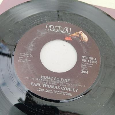 45 RPM Records - Vern Gosdin & Earl Conley JUKE BOX CLASSICS !