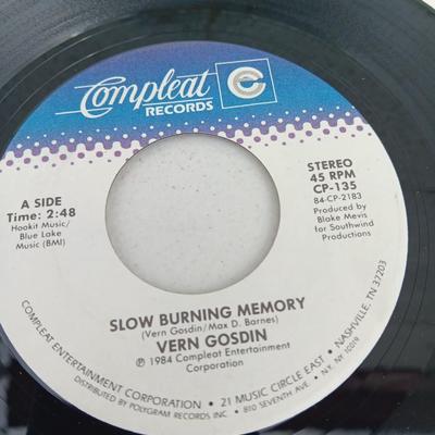 45 RPM Records - Vern Gosdin & Earl Conley JUKE BOX CLASSICS !