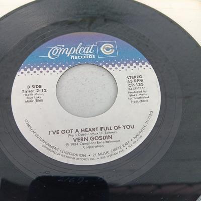 45 RPM Records - Vern Gosdin & Earl Conley JUKE BOX CLASSICS !