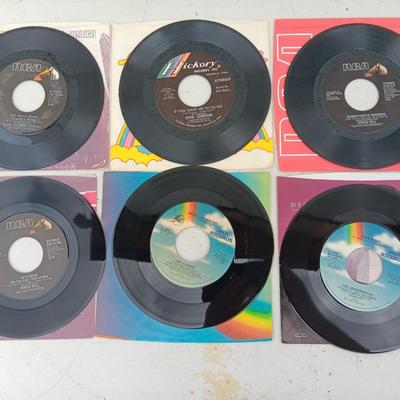 45 RPM Records - Vince Gill - Lee Greenwood - Jim Glaser - Don Gibson and more JUKE BOX CLASSICS !