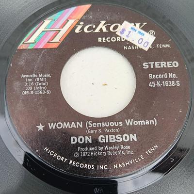 45 RPM Records - Vince Gill - Lee Greenwood - Jim Glaser - Don Gibson and more JUKE BOX CLASSICS !