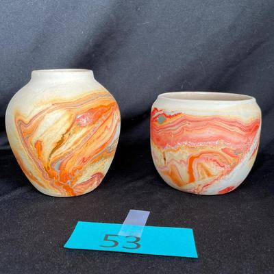 Nemadji Pottery Desert sands vases