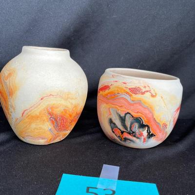 Nemadji Pottery Desert sands vases
