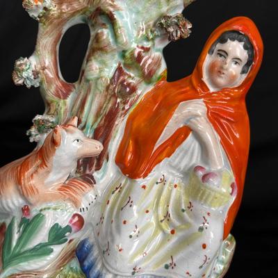 Staffordshire Pottery Red Ridinghood