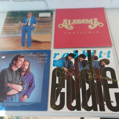 Records Alabama Christmas - Eddie Rabbitt - The bellamy Brothers & Ricky Skaggs LP Albums