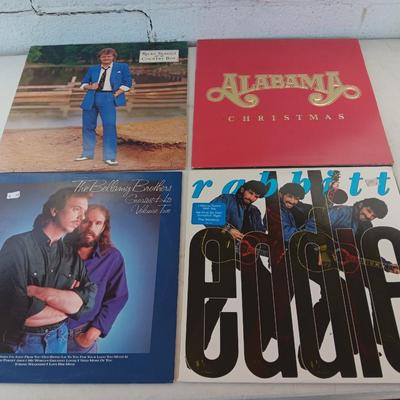 Records Alabama Christmas - Eddie Rabbitt - The bellamy Brothers & Ricky Skaggs LP Albums