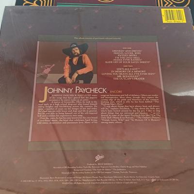 Records johnny PayCheck - Kenny Rogers - Dan Fogelberg - Ronnie Milsap LP Albums