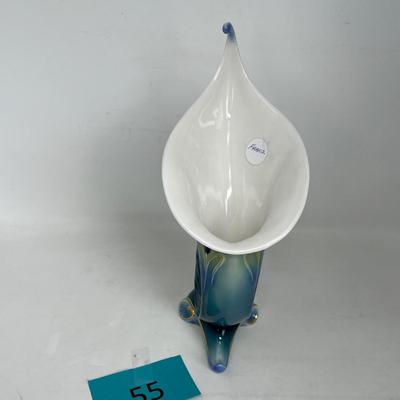 Franz Pottery Peacock Vase