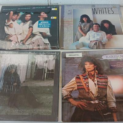 Records - Pointer Sisters - the Whites - Billie Jo Spears - Karen Brooks LP Records