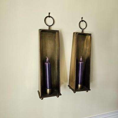 Pair Brass Hanging Sconces (DR-JS)