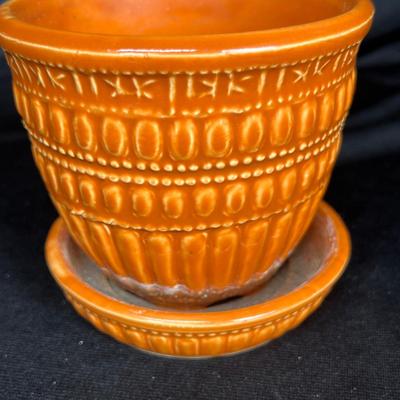 McCoy Orange flower pot