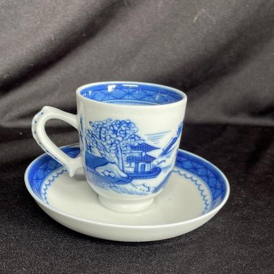 Blue Canton Cup & Saucer