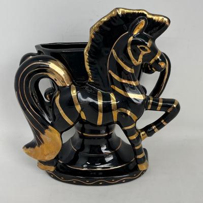 MCM Zebra Black & Gold wall pocket