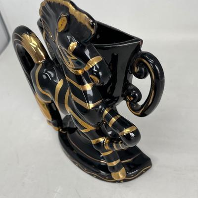 MCM Zebra Black & Gold wall pocket