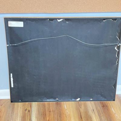 "Pasture" Signed by David Parker, Matted and Framed (S-SS)