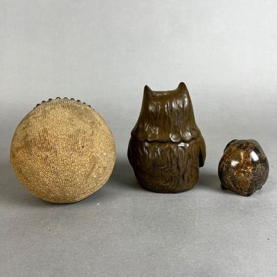 684 Vintage Owl Pottery Decor