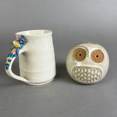 685 Handcrafted Lizard Mug & Japanese Pottery Decor