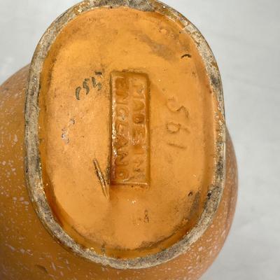 English Fall motif art pottery vase.