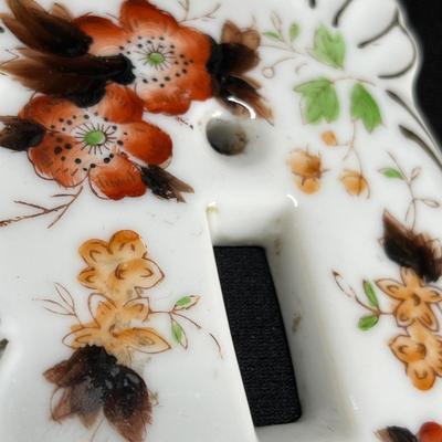 Vintage porcelain Light switch plate