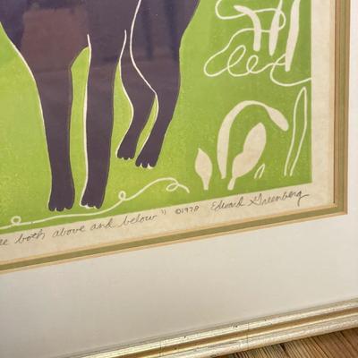 Edward Greenberg Art, Numbered, Signed & Framed (S-SS)