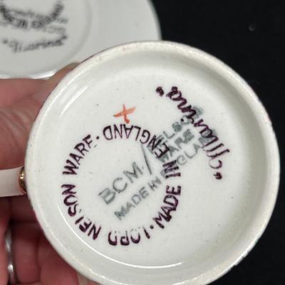 Chintz demitasse cup & saucer