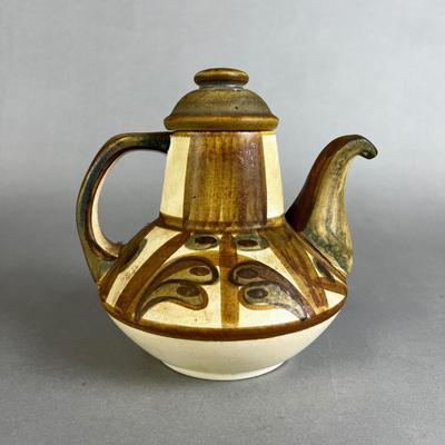690 Mid-Century Danish Signed Teapot by Bornholmes