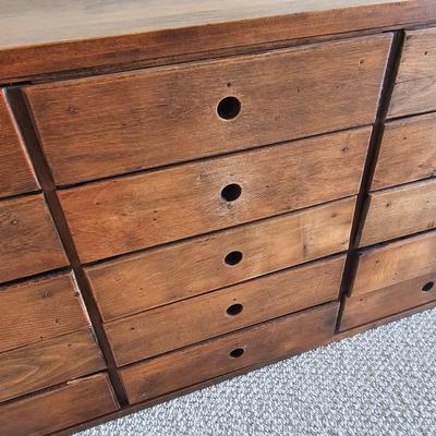 Wooden 15 Drawer Apothecary Cabinet (LR-JS)