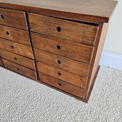 Wooden 15 Drawer Apothecary Cabinet (LR-JS)
