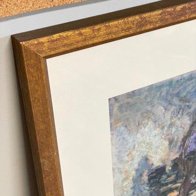 Framed Pierre Bonnard Landscape (S-SS)