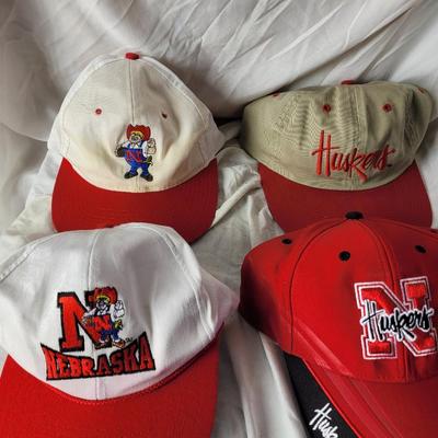 Lot of Nebraska cornhuskers hats