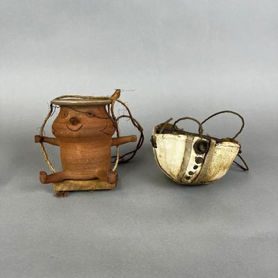 696 Handcrafted Signed Hanging Pots