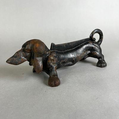 702 Dachshund Boot Scraper & Metal Frog Outdoors Decor