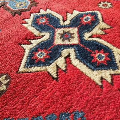 Red/Blue Turkish Style Area Rug (K-JS)