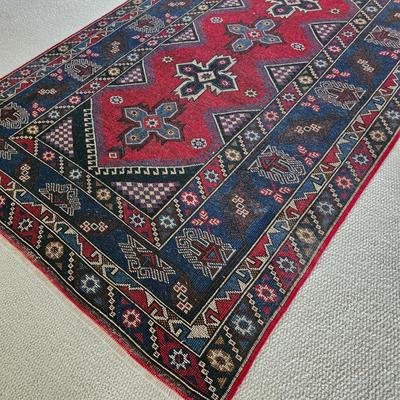 Red/Blue Turkish Style Area Rug (K-JS)