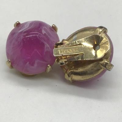 Zentall vintage clip on earrings